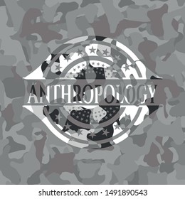 Anthropology on grey camo texture