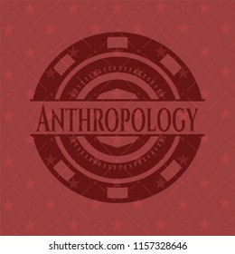 Anthropology red emblem