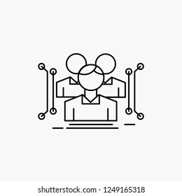 Anthropometry, body, data, human, public Line Icon. Vector isolated illustration
