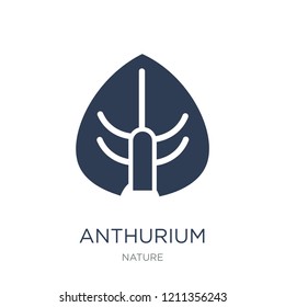 Anthurium icon. Trendy flat vector Anthurium icon on white background from nature collection, vector illustration can be use for web and mobile, eps10