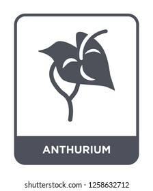 anthurium icon vector on white background, anthurium trendy filled icons from Nature collection, anthurium simple element illustration