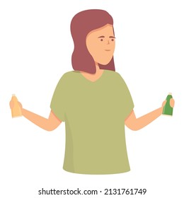 Anti aging cream icon cartoon vector. Cosmetic skin. Beauty care