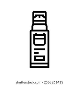 anti aging cream men cosmetic line icon vector. anti aging cream men cosmetic sign. isolated contour symbol black illustration