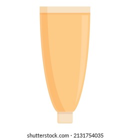 Anti aging cream tube icon cartoon vector. Cosmetic skincare. Facial treatment