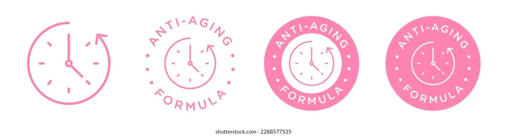 Anti-Aging-Formel Kosmetik Vektorsymbol Symbol