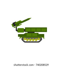 Anti Aircraft Missile System Vector Icon
