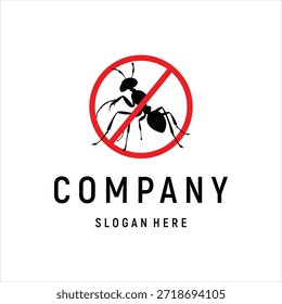 anti ant logo design element vector template