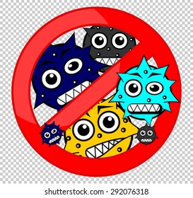 Anti  bacteria, sign
