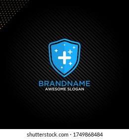 Anti Bacterial Disinfectant Hand Sanitizer Logo Design