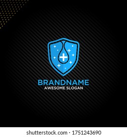 Anti Bacterial Or Hand Sanitizer Logo Design