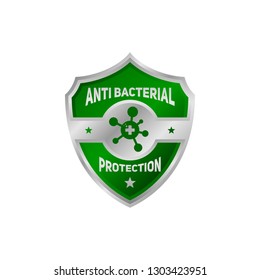 Anti Bacterial Protection Symbol, For Your Healthy Product.
