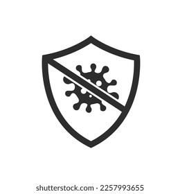 anti bacterial or virus icon vector concept design template web