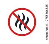 Anti bad smell editable stroke outline icon isolated on white background flat vector illustration. Pixel perfect. 64 x 64.