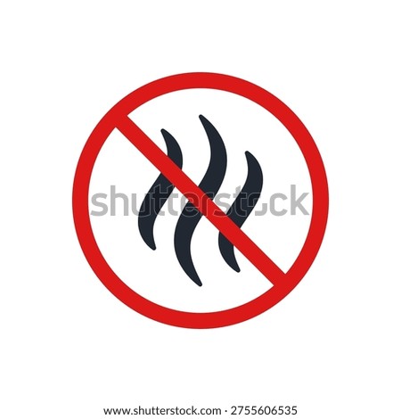 Anti bad smell editable stroke outline icon isolated on white background flat vector illustration. Pixel perfect. 64 x 64.