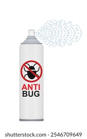 Anti bug spraying icon. vector
