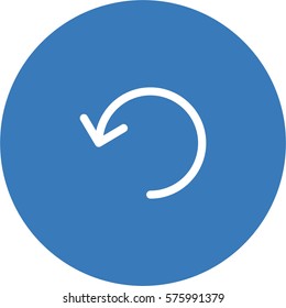 Anti clockwise rotating arrow icon. Counter vector