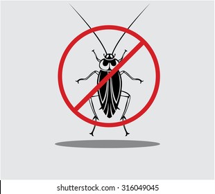 Anti cockroach sign 