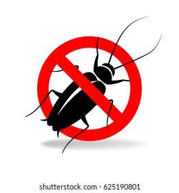 Anti cockroach  vector sign for insecticide