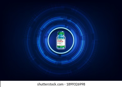 Anti Coronavirus disease COVID-19 infection medical vaccine.