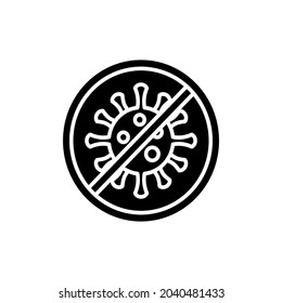 Anti Coronavirus icon in vector. Logotype