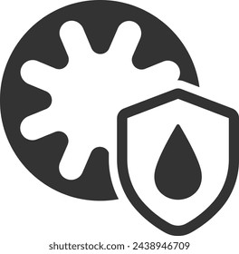 anti corrosion guard icon vector