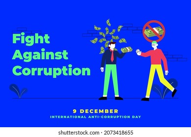 Anti corruption day banner 9 december - fight against corruption