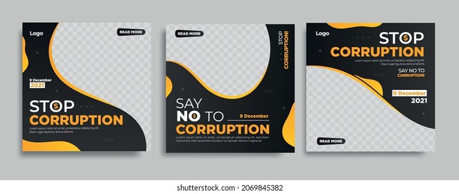 Anti corruption day social media post