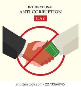 Anti corruption day vector illustration