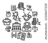 Anti corruption line icon set. Illustration of anti corruption line icon vector for web design isolated on white background