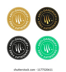 Anti Dandruff icon set