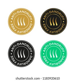 Anti Dandruff icon set