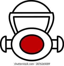 Anti fire uniform, illustration, vector, on a white background.