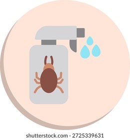 Anti Flea Flat Circle Style-Symbol