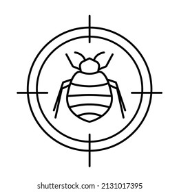 Anti flea sign. Insect protection icon. Bugs-repellent spray, creme, pictogram. Insectifuge round symbol. Editable vector illustration in black color isolated on a white background. 