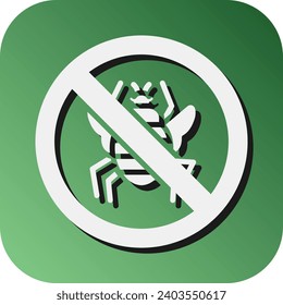 Anti Flea Vector Glyph Gradient Background Icon For Personal And Commercial Use.
