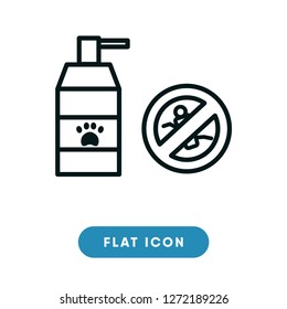 Anti flea vector icon