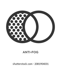 Icono de vector de concepto anti niebla