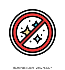 anti glare color icon vector. anti glare sign. isolated symbol illustration