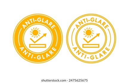 Anti glare design logo template illustration