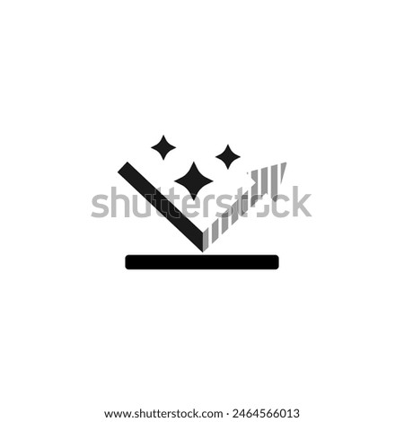 Anti glare icon or anti glare symbol vector isolated. Best Anti glare icon for apps, websites, packaging product design, and more.