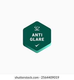 Anti glare label design vector. Best Anti glare label for packaging product design, and more.