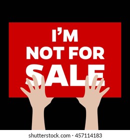 Anti human trafficking campaign vector template