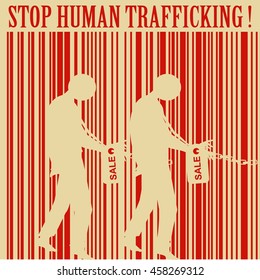 Anti Human Trafficking Campaign Vector Template