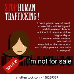 Anti Human Trafficking Campaign Vector Template