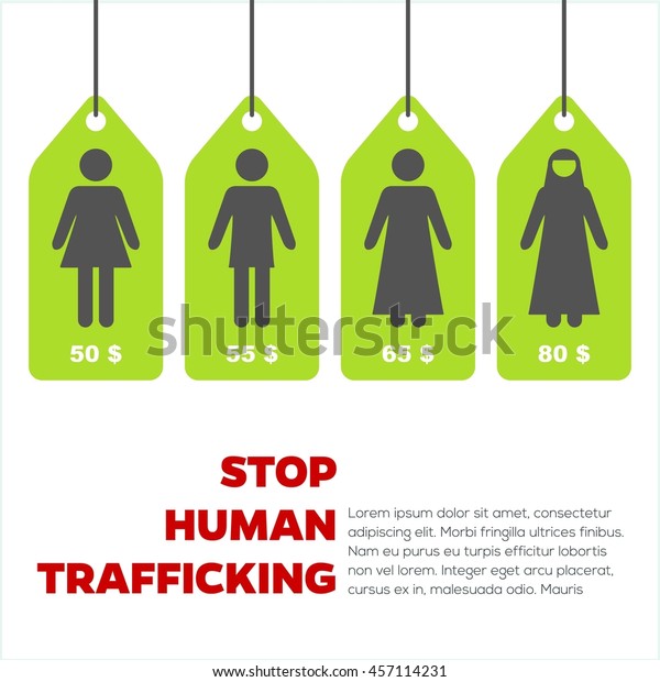 Anti Human Trafficking Campaign Vector Template Stock Vector Royalty Free 457114231 Shutterstock 0888