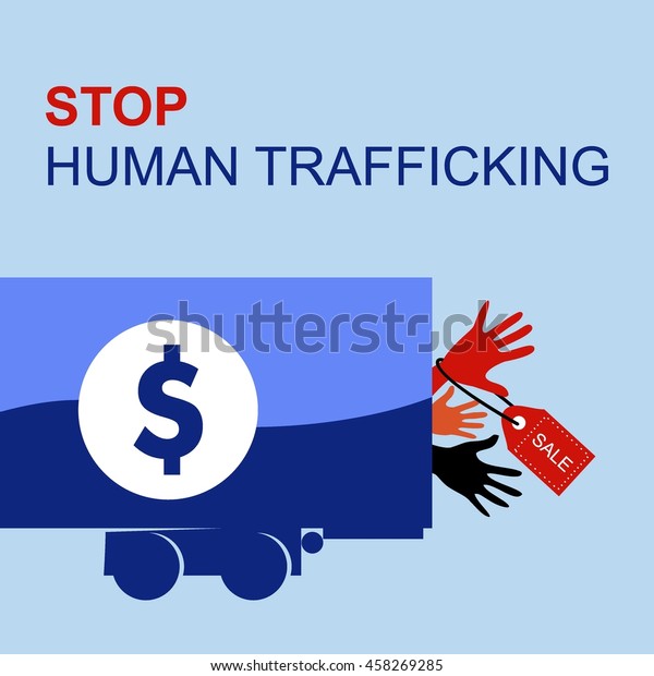 Anti Human Trafficking Campaign Vector Template Stock Vector Royalty Free 458269285 Shutterstock