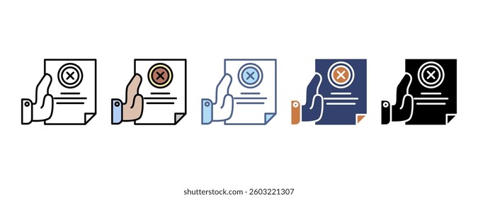 Anti icon with multiple style