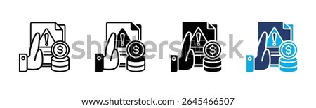 Anti Money icon sheet multiple style collection