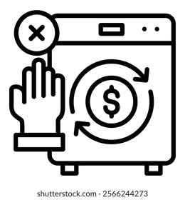 Anti Money Laundering Icon Element For Design