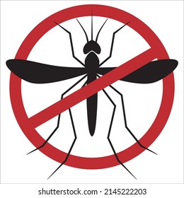 Anti mosquito icon symbol Vector